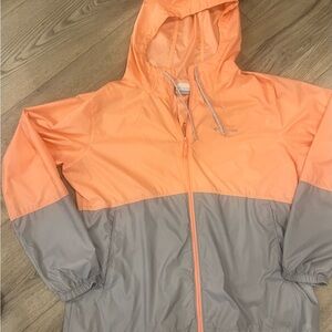 Columbia Peach and Gray Hooded Jacket - Women’s XL